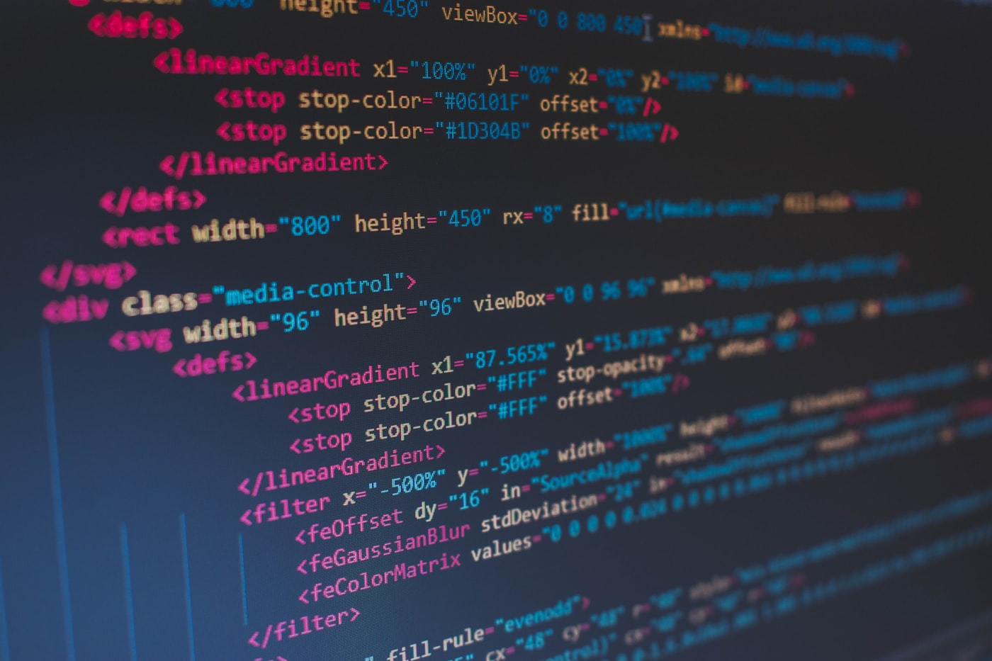 Code on a developer screen